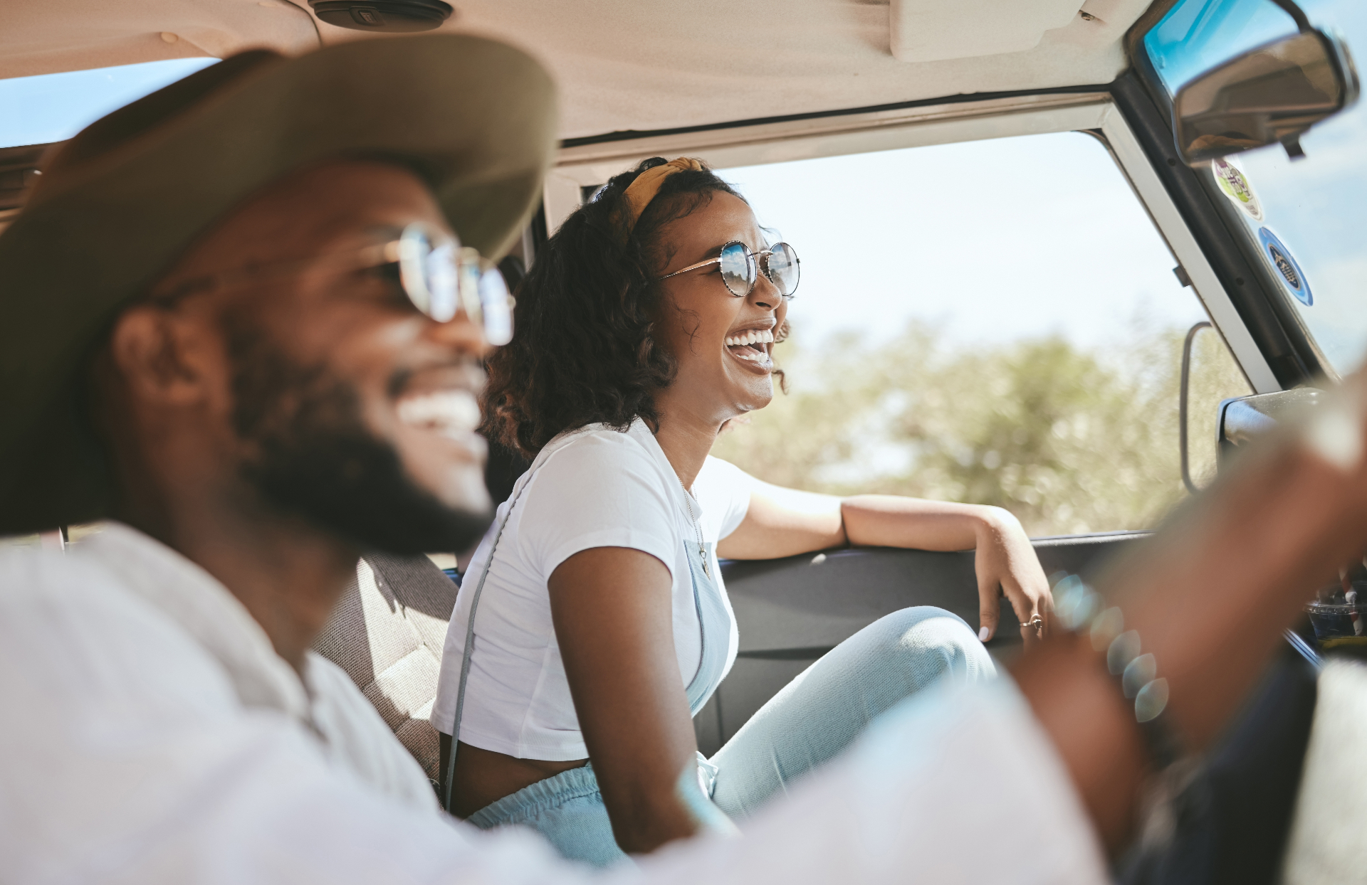 Couple enjoying their Europcar rental